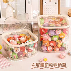 かわいい小萌粒収納ケース透明diyミニ食遊びブラインドケースポイントカード缶テーブルトップ置物展示棚