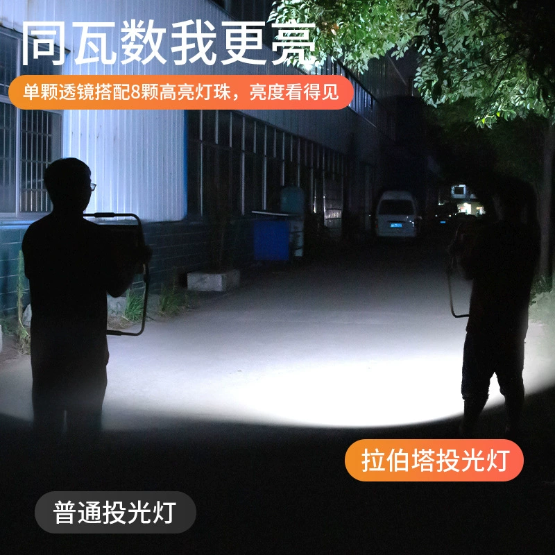 LED travel lights, waterproof handheld super bright tunnel, work spotlight for camping