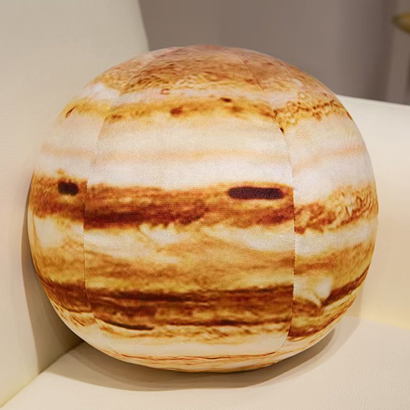 Simulación de la tierra sol luna planetas colgantes juguetes de peluche almohada esférica regalo para niños muñecas de tela