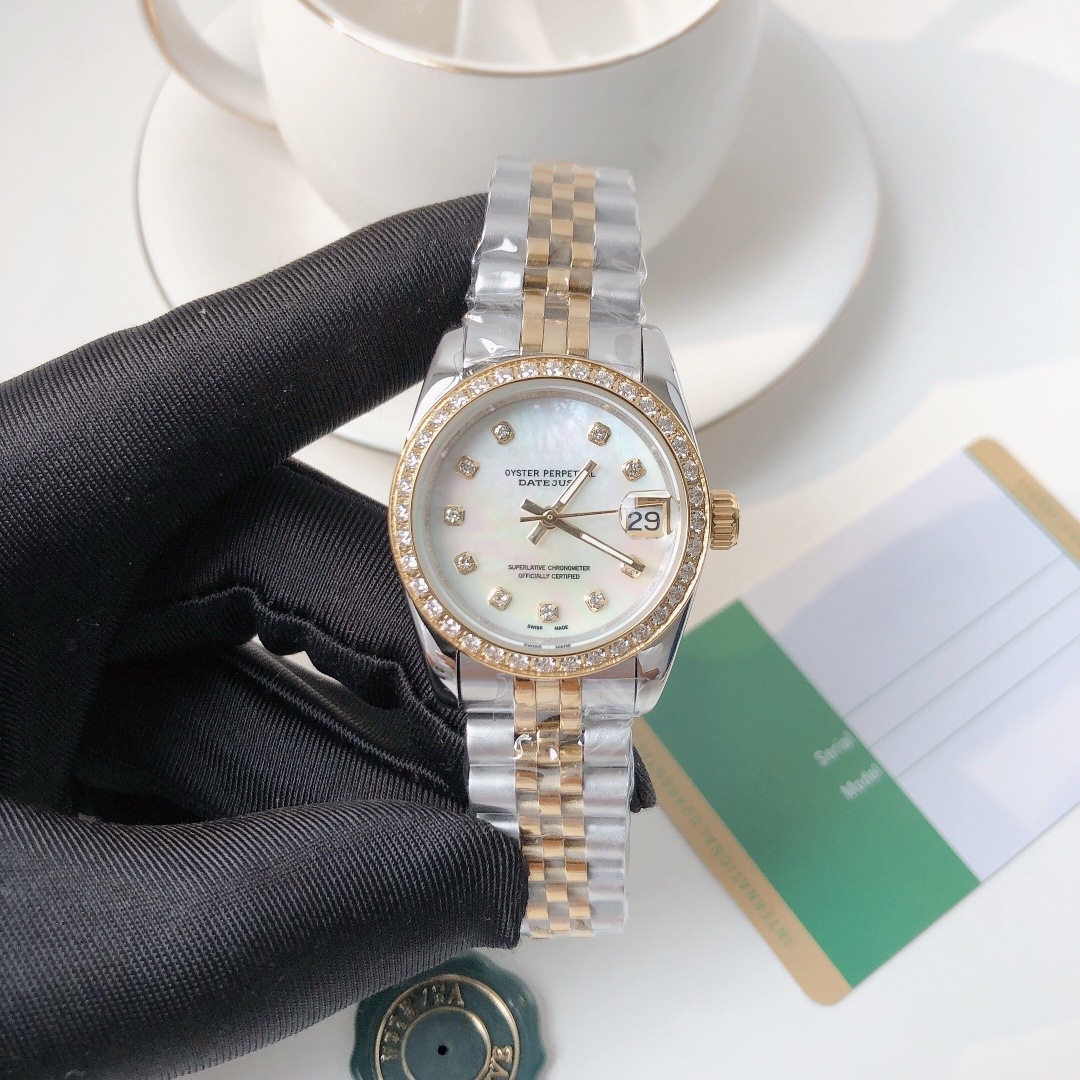 Cross-Border Foreign Trade Laojia Ladies Datejust 31 Classic Watch Stainless Steel Fully Automatic Mechanical Watch Manufacturer