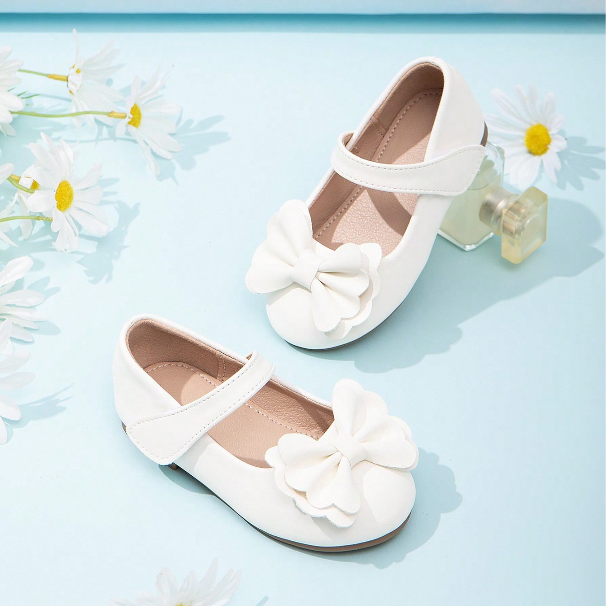 Cross-Border Girls' Single Shoes 2026 New Style French Bow Flat Shoes Dance Shoes Baby Shoes Children's Shoes Wholesale
