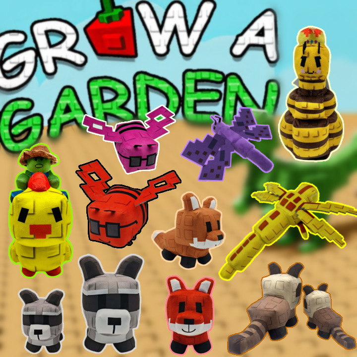 跨境新品Grow A Garden游戏周边Roblox卡通毛绒玩具公仔玩偶娃娃