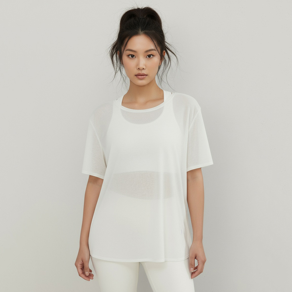 plus size Slub Yarn Sense Yoga Blouse Women's Hollow-out Beautiful Back Sports Short-sleeved Slim-fit Breathable Round Neck Fitness Top