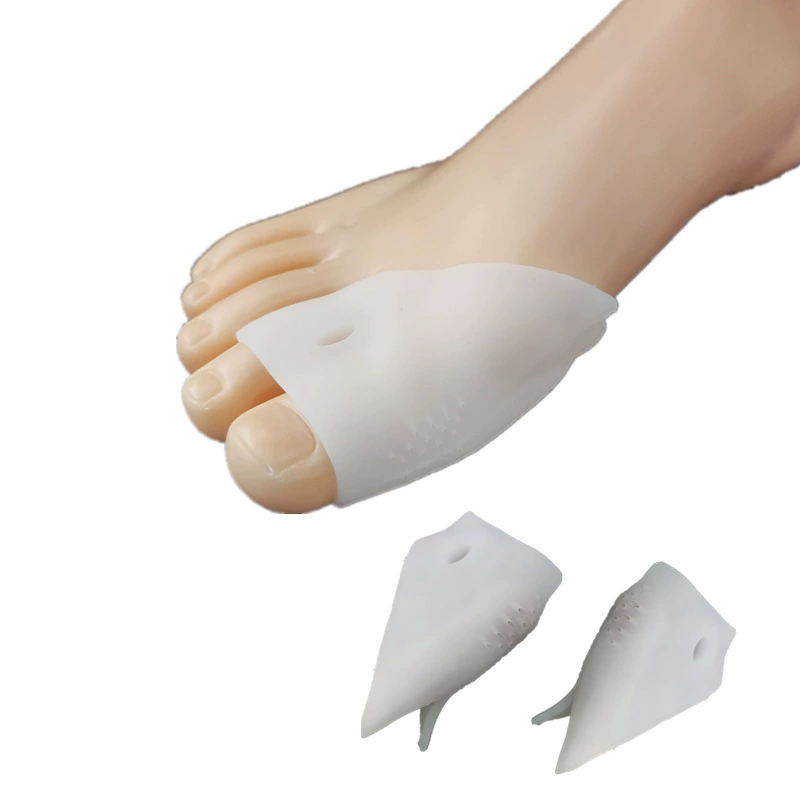 Новый силиконовый разделитель для пальцев ног с перекрывающимся большим пальцем, разделитель для пальцев «ласточкин хвост» мягкий и дышащий.
