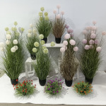 仿真绣球花树假花树室内客厅装饰摆件仿真花艺摆设花盆栽仿真绿植