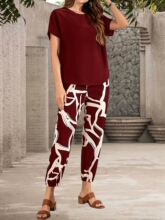A 11411 Women's Loose Casual Set ���e���b �W���羳���R�d