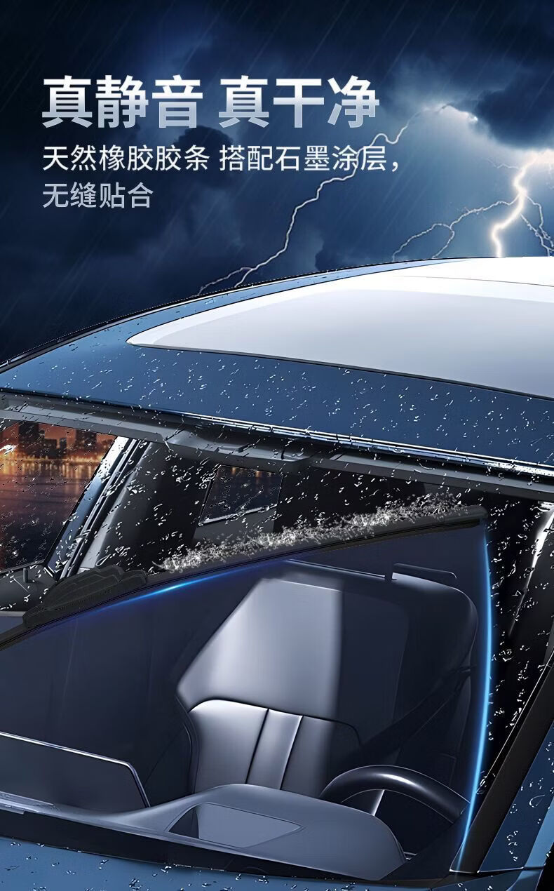 11 Rubber Strips Suitable for Great Wall Ora Wiper Blades, White Cat, Black Cat, Lightning Cat, Boneless Iq, Good Cat Gt, and Boneless Wiper Blades