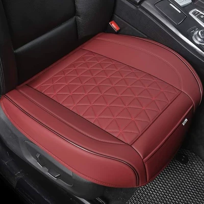 Universal four-season car seat cushion, summer perforated car seat cushion, leather three-piece car seat cushion set