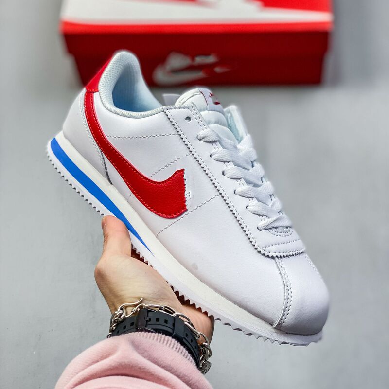 High-Quality Cortez Forrest Gump Shoes Valentine's Day White Powder Men's and Women's Classic Moral Training Shoes Couple Retro Sports Running Shoes High-Quality Cortez Forrest Gump Shoes Valentine's Day White Powder Men's and Women's Classic Moral Training Shoes Couple Retro Sports Running Shoes