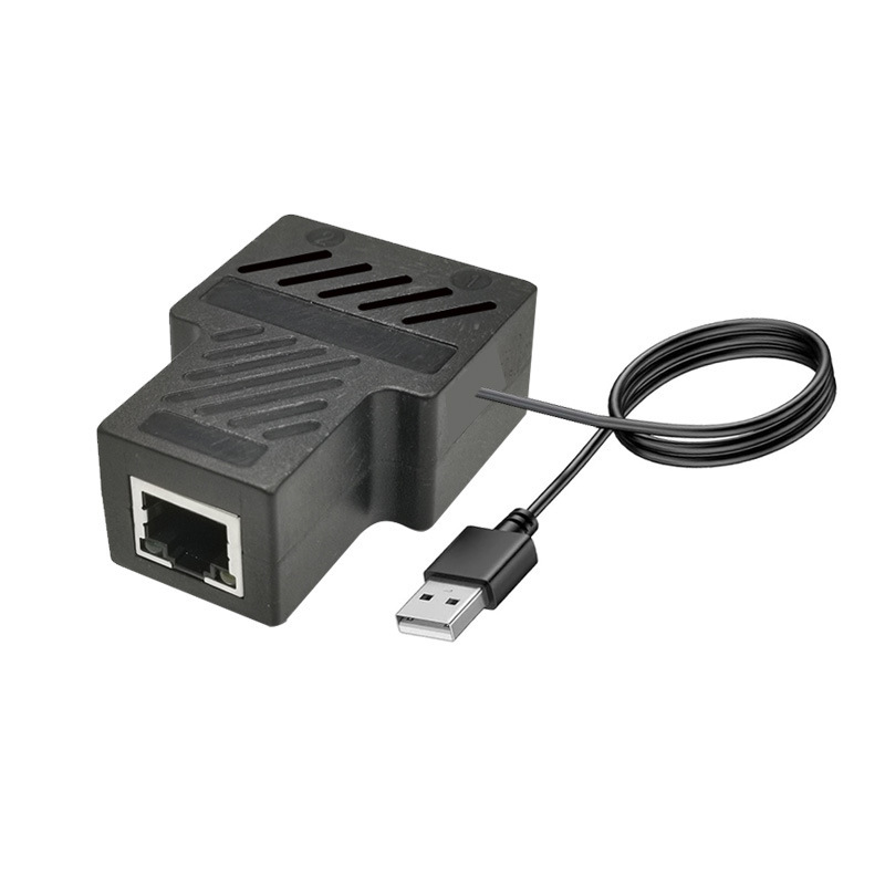 卸売ギガビット RJ45 ネットワークポートエクステンダー 1 ～ 2 スプリッタセットトップボックスルーターネットワークポート 3 方向ディレイ|undefined