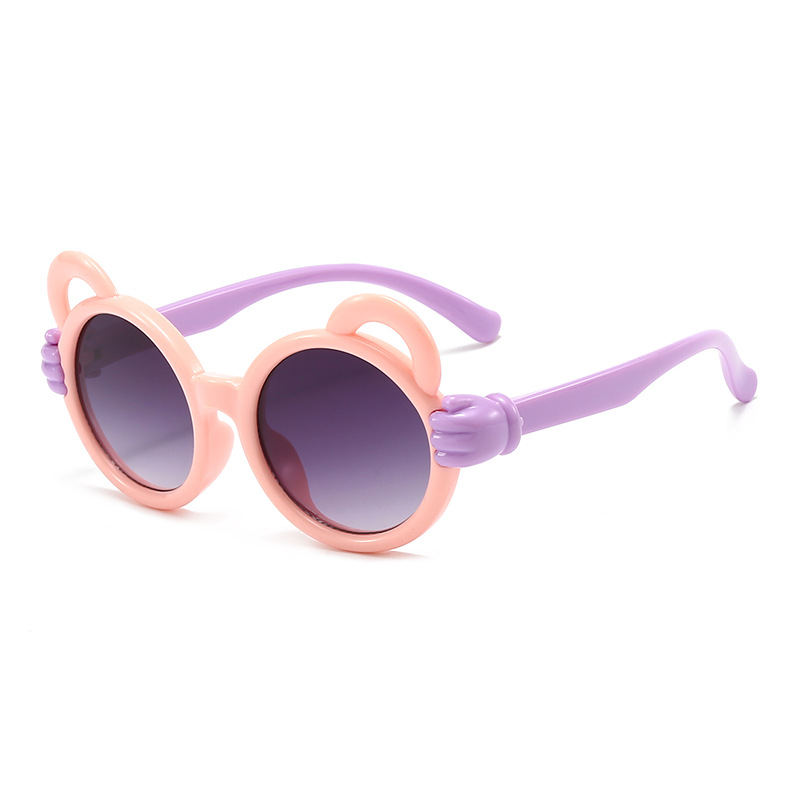 Gafas de Sol Infantiles de Oso de PC y AC con Protección UV400 para Protección Solar y Viajes