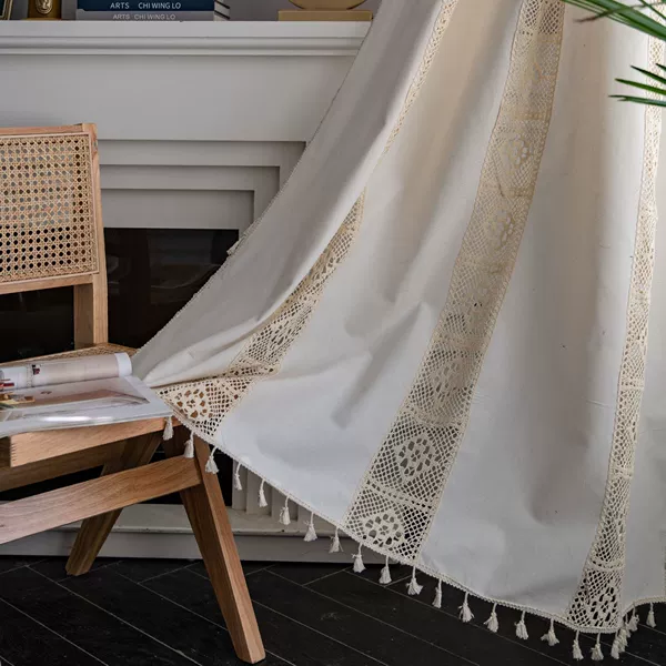 Crochet, beige broom, cloth