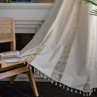 Шторы из белой ткани Yiliqi с рифмами, finished plain hollow, американская кухонная штора, полутемная занавеска, Liu Su