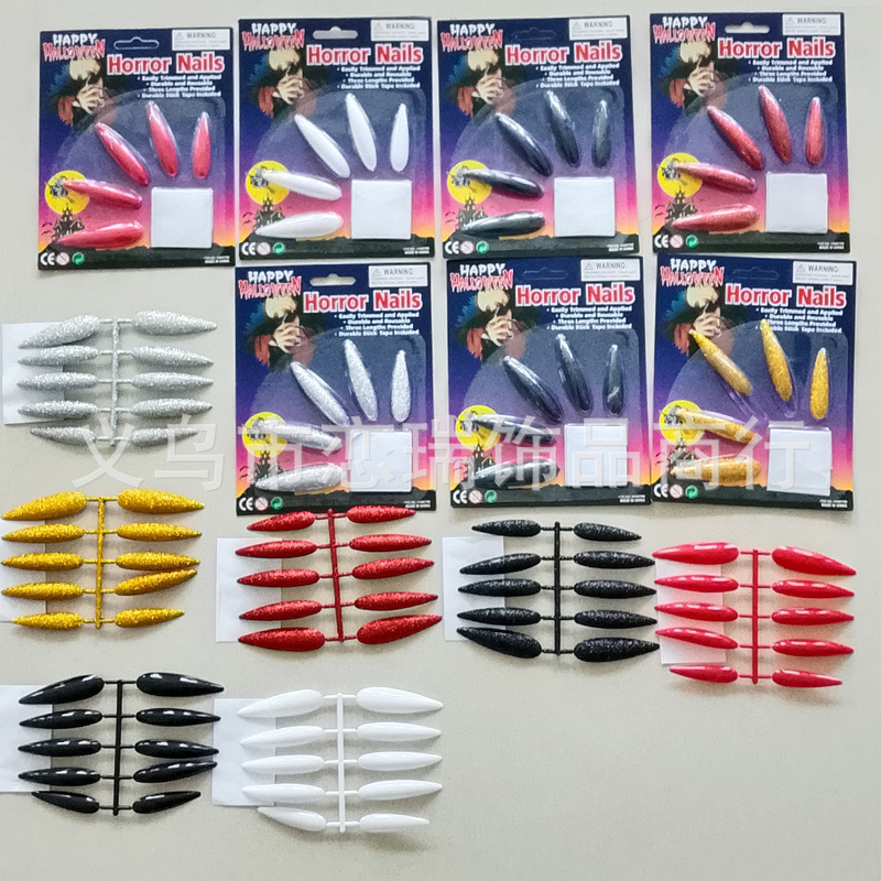 Halloween Horror Fake Nails Vampire Witch Zombie Ghost Claw Nails Costume Party Cosplay Props Wholesale Halloween Horror Fake Nails Vampire Witch Zombie Ghost Claw Nails Costume Party Cosplay Props Wholesale