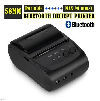 Handheld small printer, 58mm, bluetooth