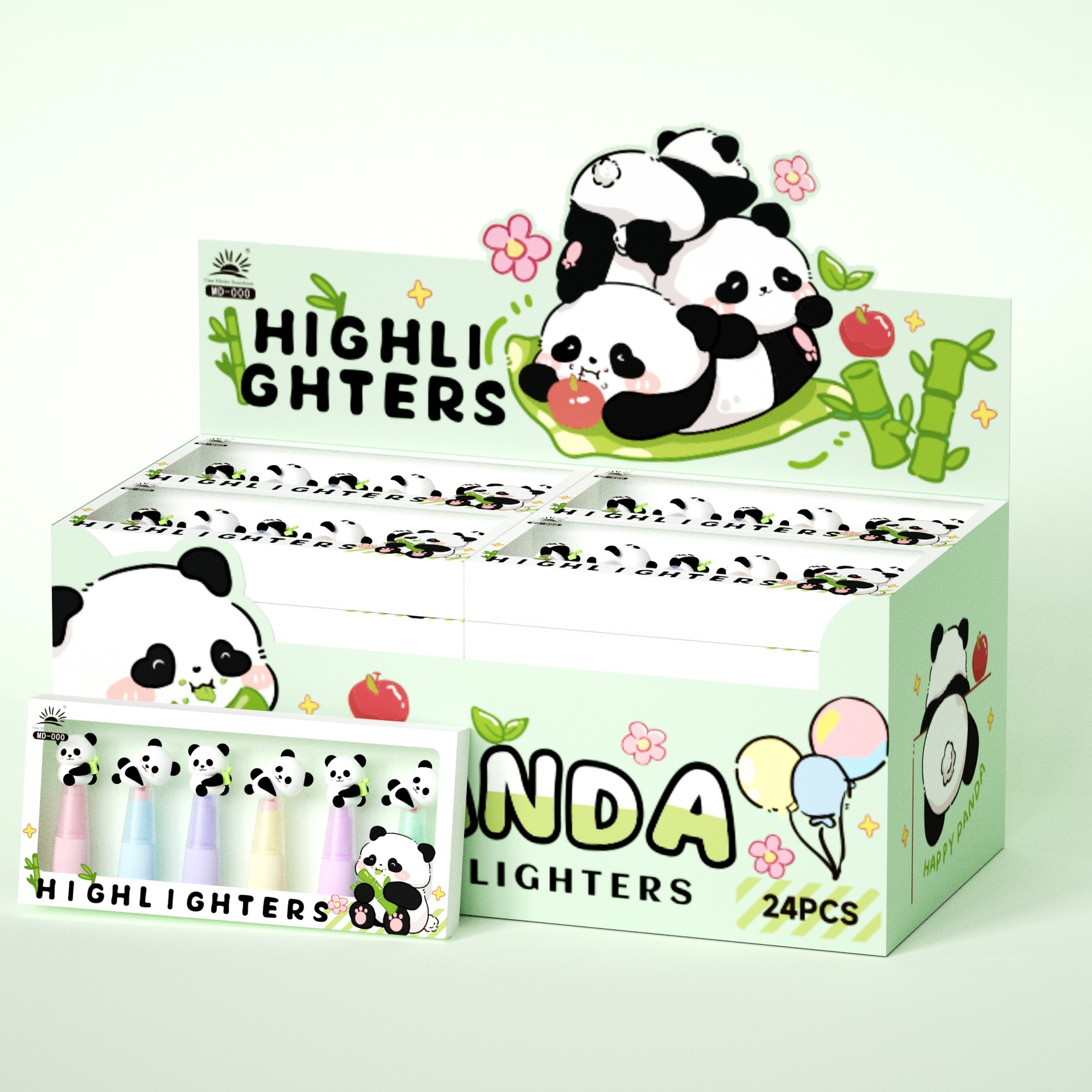 Papelería escolar Kapibala resaltador de alto valor carpincho de dibujos animados de alto valor bolígrafo de color marcador juego de regalo para estudiantes