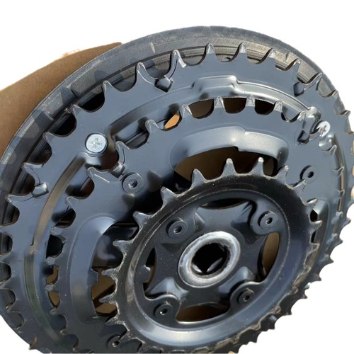 Mountain bike 24/34/42T shift chainring set crankset square hole chain cover accessory