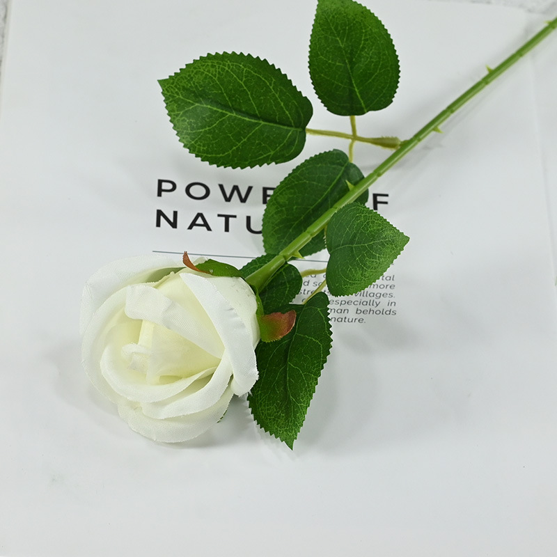 Flores de simulación al por mayor de una sola rosa triangular gran precio decoración de boda flores de decoración del hogar flores flores falsas flores flores falsas