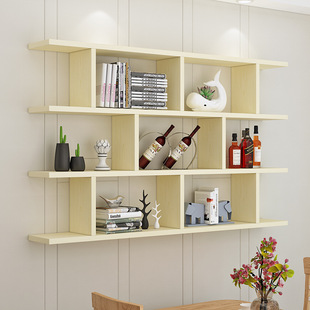 Creative Wall Storage Rack Wine Rack Wall Hanging Wall Rack Restaurant Wall Cabinet Living Room Wall Cabinet Modern Minimalist Wall Cabinet