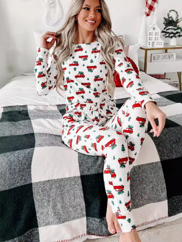 新品クリスマスプリント長袖セット|undefined