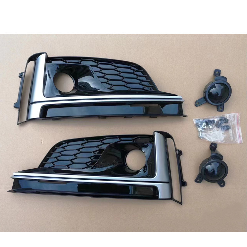 Suitable for 2017-2020 Audi A5 modified S5 fog lamp frame grille high with hole decoration ACC