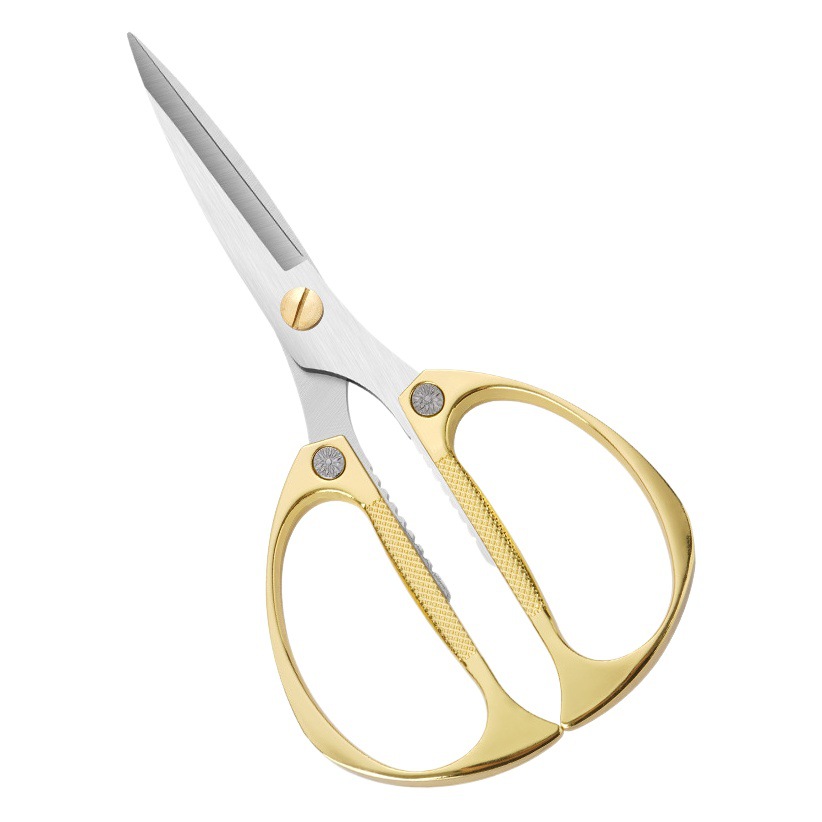 Manufacturer Wholesale K82 Multifunctional Kitchen Scissors Alloy Powerful Scissors Chicken Bone Scissors Household Scissors Stall Gold Steel Scissors