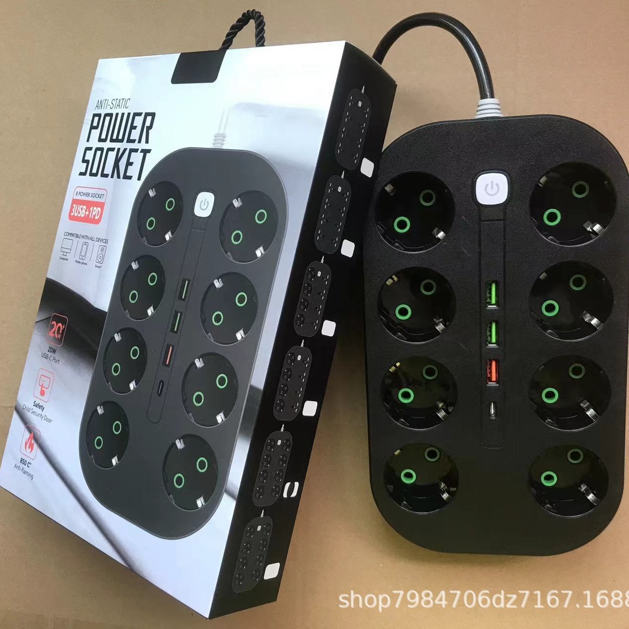 Exportaciones directas de comercio exterior transfronterizo placa de conexión USB multifuncional enchufe estándar británico enchufe estándar europeo Medio Oriente estándar americano