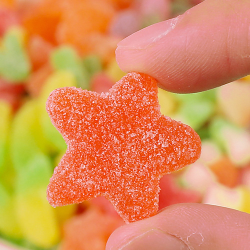 Sweet and Sour Juice Soft Candy 3D Shape Fruit Flavored Colorful Rubber Candy Internet Famous Q-Touch Jelly Candy New Year Snacks