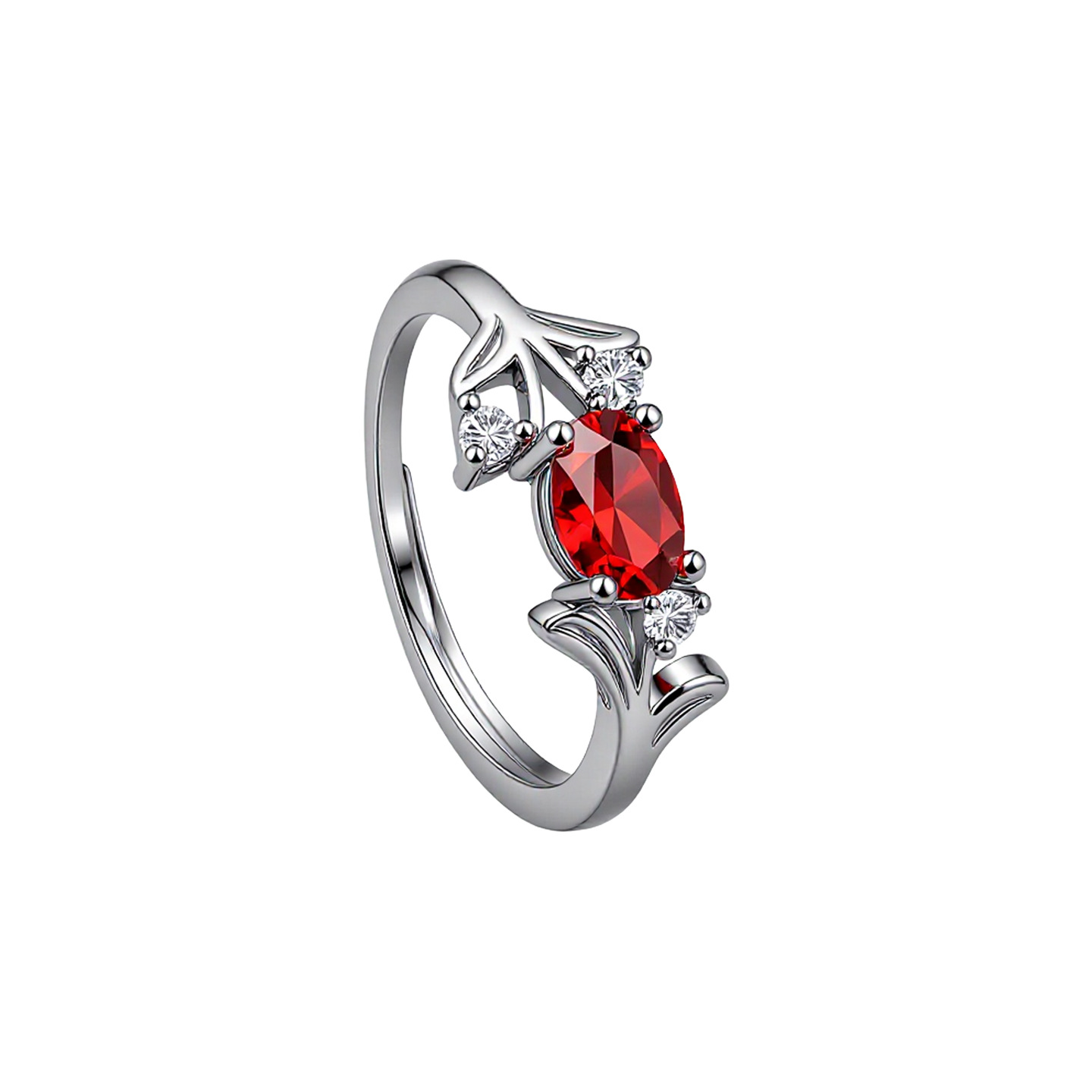 Vibranter Edelsteinring Für Damen Im Europäischen Minimalstil_voghion.com