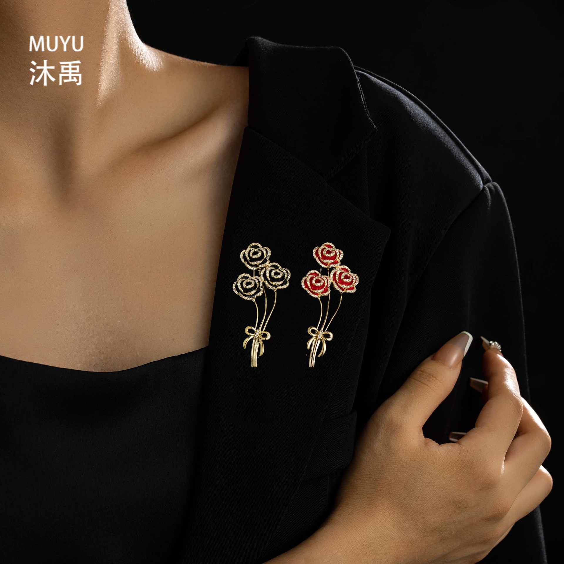 Fashionable elegant brooch lapel pin