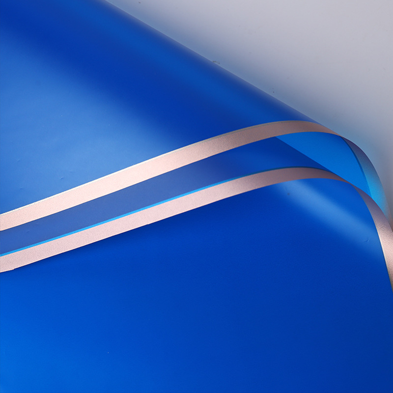 Papel de envolver regalo de alta calidad, papel mate de color sólido, papel liso coreano, ramo impermeable al por mayor, papel de envolver floral