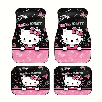 Avtomobil döşəmə paspasları — Mats for All Seasons Cross-Border - 305de-hello-kitty-21-3344cm-two-piece-set