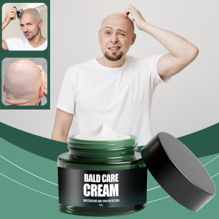 Cross-Border New Bald Scalp Care Cream Hydrating and Moisturizing Shaving Skin Men's Cream 50g