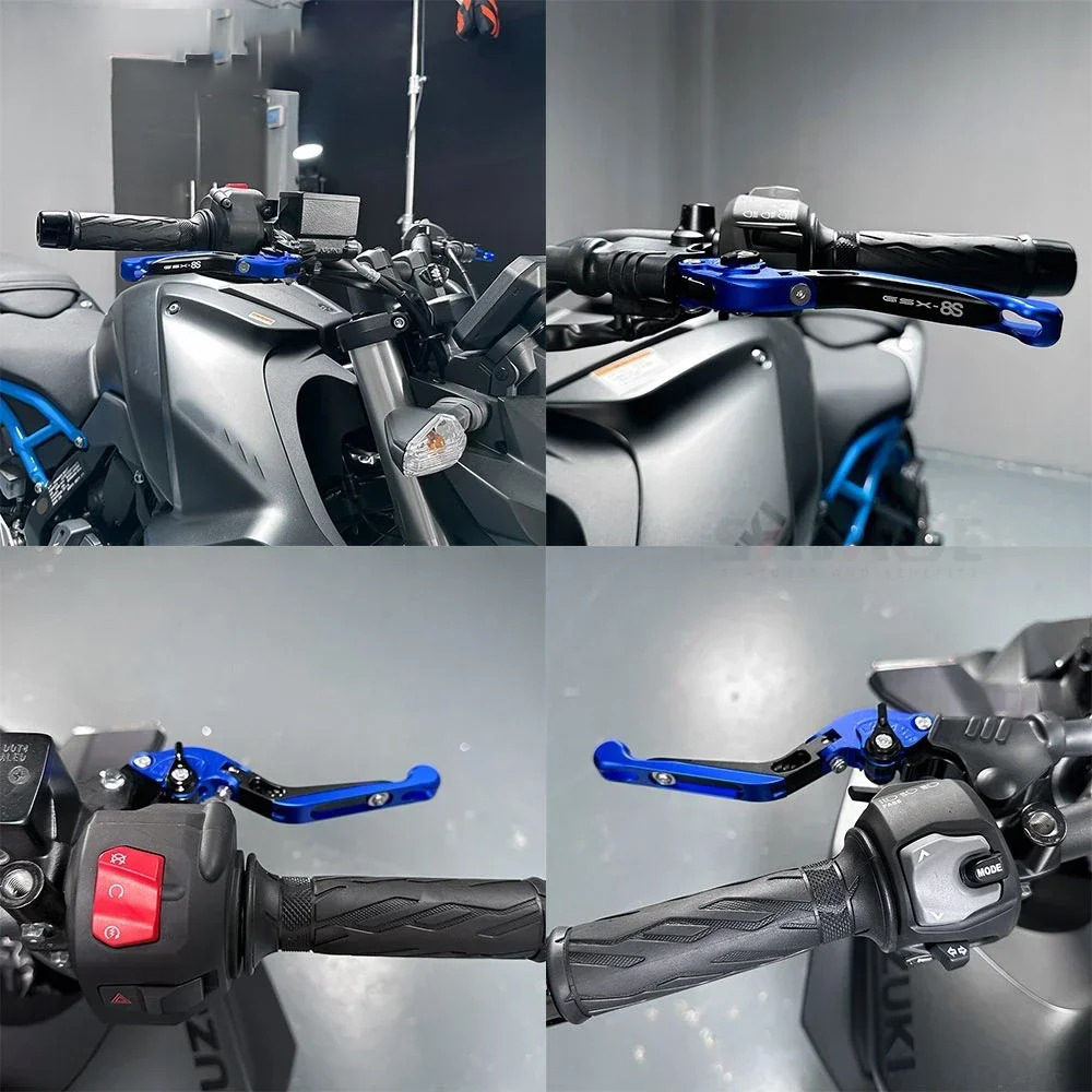 Suitable for GSX-8R/GSX-8S motorcycle CNC telescopic folding brake clutch handle rod horn
