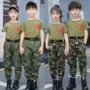 春夏迷彩运动短袖演出服