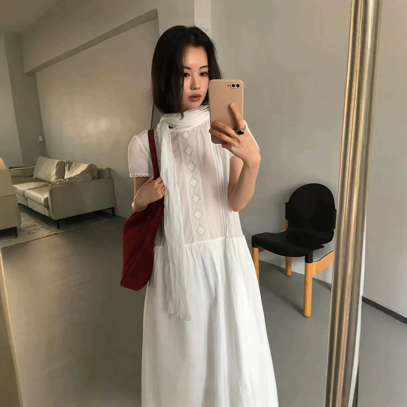 Now available: Korean designer mayb*baby's vintage lace patchwork dress, Korean-style women's clothing, sweet and age-reducing long dress Now available: Korean designer mayb*baby's vintage lace patchwork dress, Korean-style women's clothing, sweet and age-reducing long dress