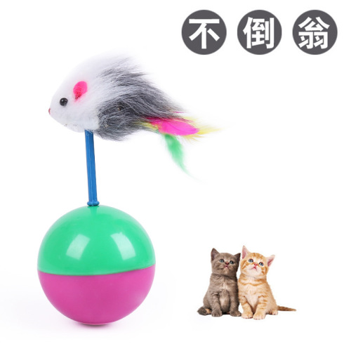 Factory direct supply of roly-poly cat toys, plush mouse rustling pet toys, funny cat toys wholesale