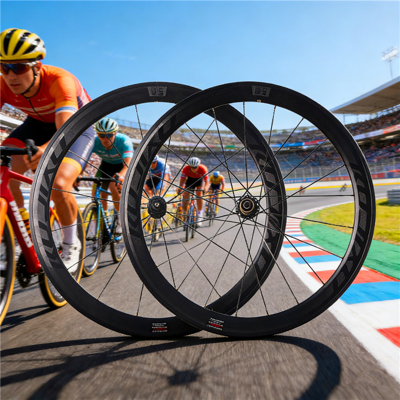 700c 50MM frame height RUJIXU ruijixun straight pull wind spoke road bike wheel set V/C brake ring brake