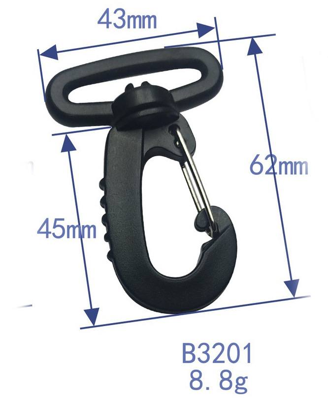 El fabricante tiene en stock accesorios para equipaje, clips de plástico para perros, ganchos giratorios, ganchos para correas de hombro, ganchos para mochilas. image 10