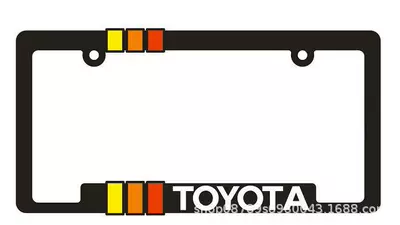 License plate holder/license plate holder, Plate Frame Modified License Plate Frame - toyota