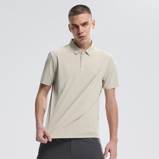 Outdoor Quick-drying Polo Shirt Men's Urban Commuter Hiking Mountaineering Sports Top Breathable Anti-wrinkle Casual Short-sleeve