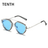 Metal sunglasses, retro triangle, glasses solar-powered, punk style