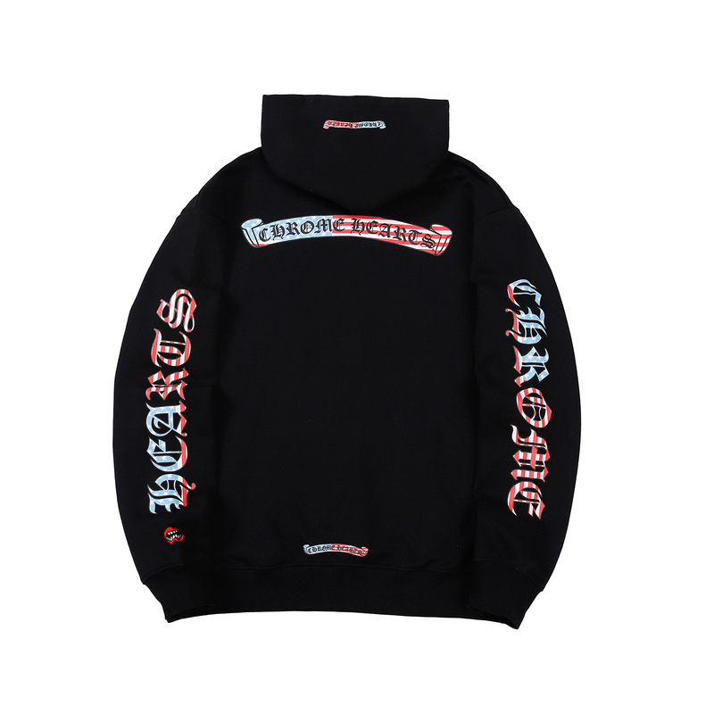 24新款chrome Hearts 克罗伈卫衣正确版马蹄连帽卫衣广州工厂批发|undefined