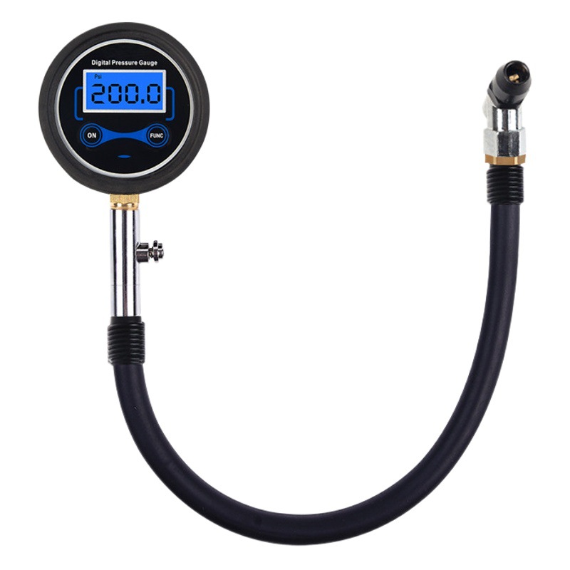 Tire digital display pressure gauge fast pressure measurement pressure measurement tire air nozzle filling nozzle 7-shaped connection pressure measurement