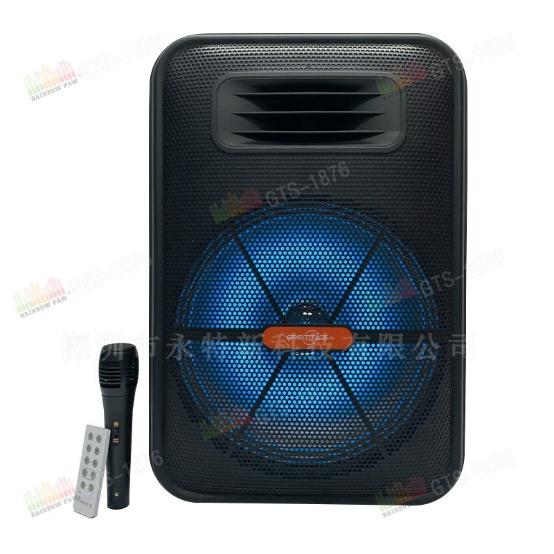 Altavoz Bluetooth GTS-1876, 12 pulgadas, inalámbrico, portátil, exterior, venta al por mayor