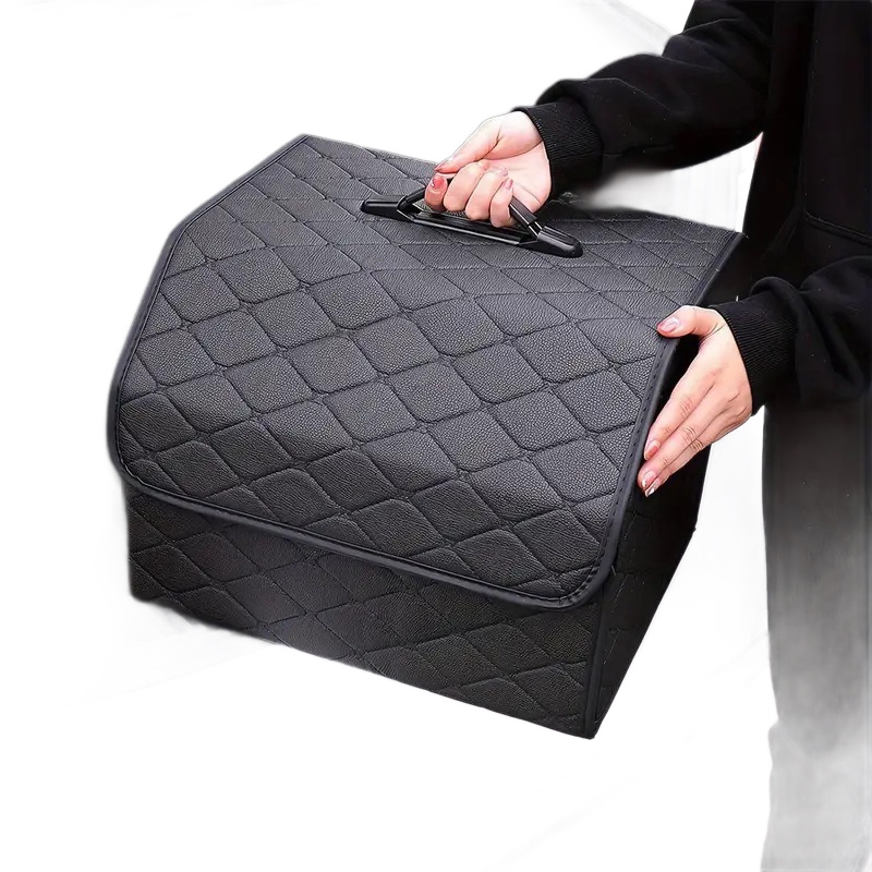Car trunk storage box, vehicle-mounted storage box, multifunctional organizer box, large-capacity storage box, portable model