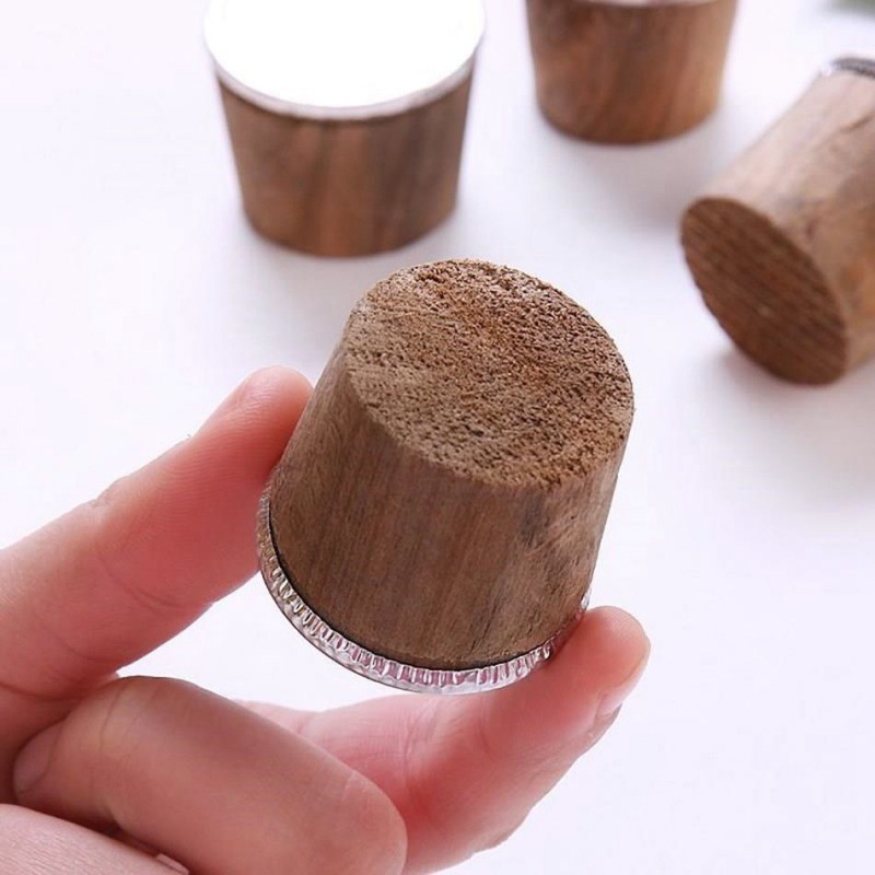 Cork stopper Hot water bottle Thermos bottle woodiness bottle cap Boiling water Cork Teapot lid Thermos Sealing plug Size