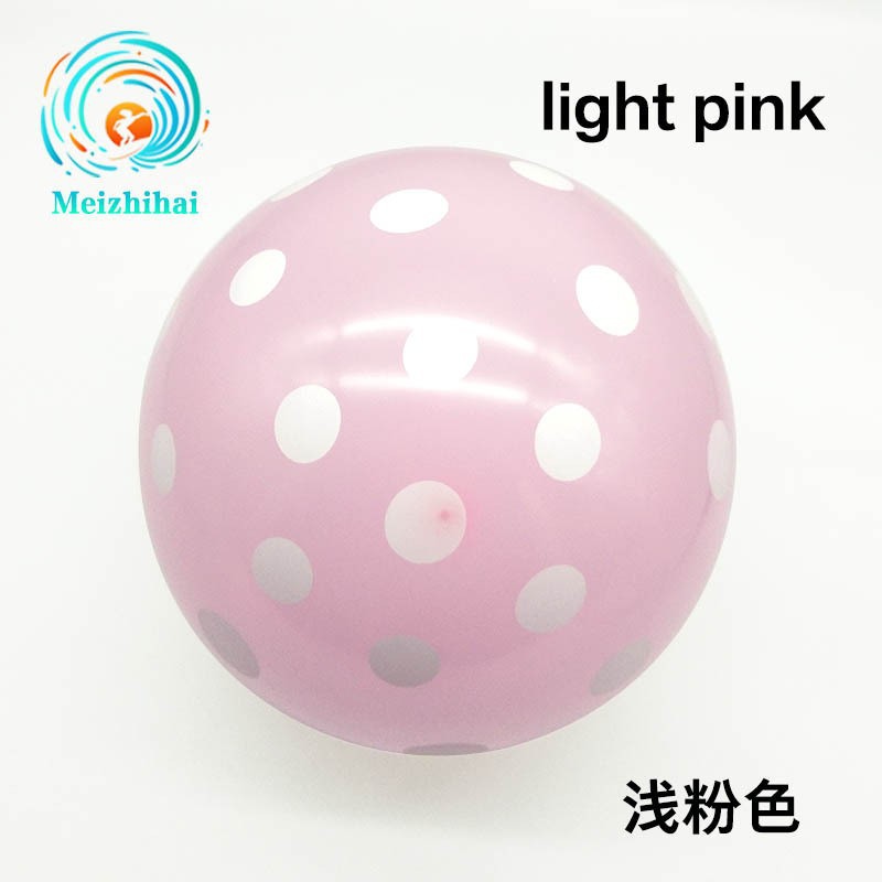 12 pulgadas de espesor ins transparente colorido lunares globo bebé niños fiesta de cumpleaños decoración globo de látex