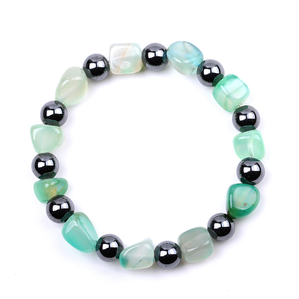 IG Style Simple Style Geometric Beaded Agate Handmade Unisex Bracelets display picture 11