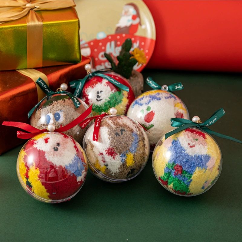 Трансграничные рождественские шары в носки зимний толстый коралловый бархат мультяшные напоенные носки милые декоративные рождественские носки оптом